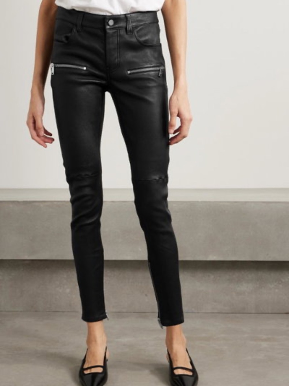 Anine Bing Remy Leather Skinny Pants Size 2 (32)